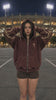 Full-face zip, maroon
